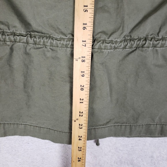 Old Navy Women's Olive Green Utility Field Jacket XS Cotton Twill Zip Front - Picture 9 of 9